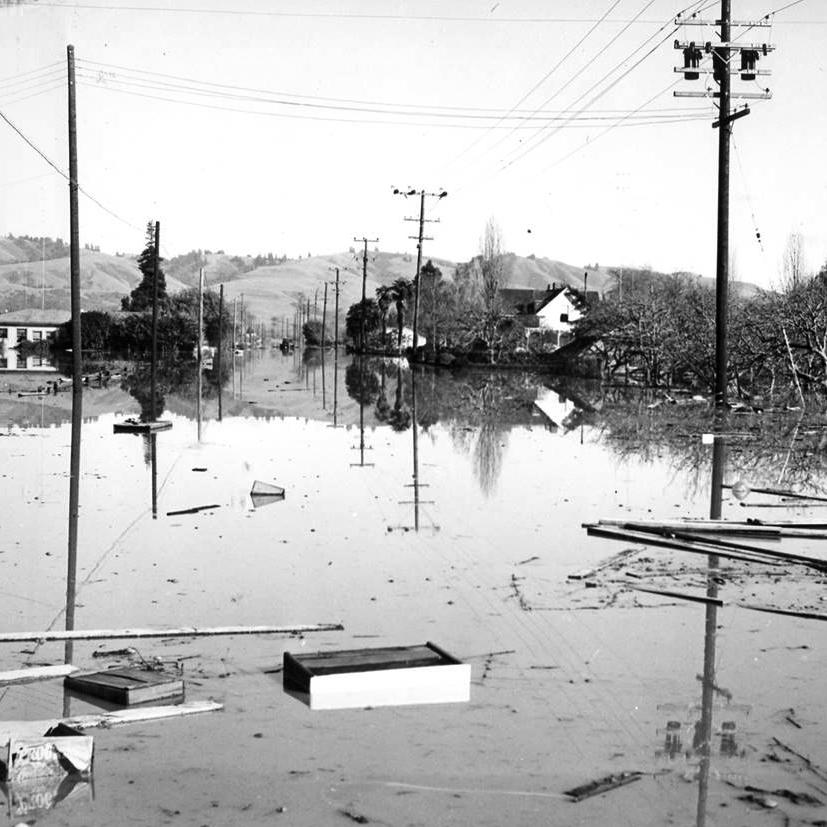 corralitos creek flooded in 1955