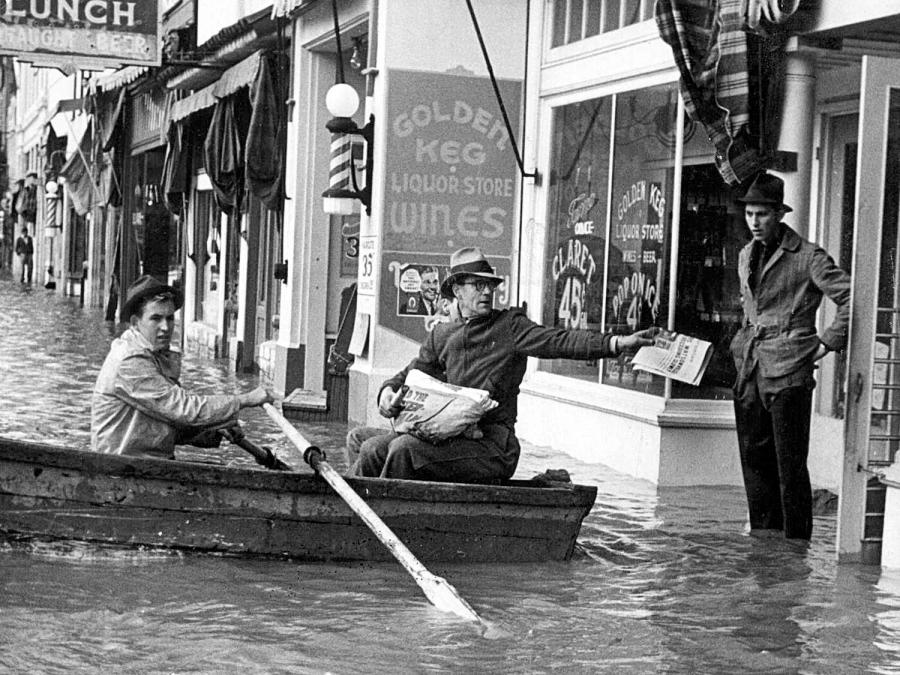 watsonvilled downtown flooded